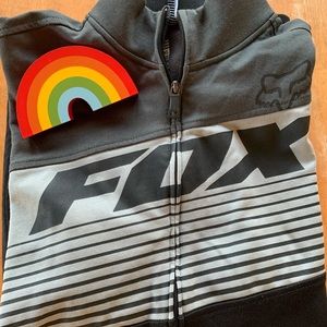 🌈SALE Fox Racing Men's size XL zip up gray jacket